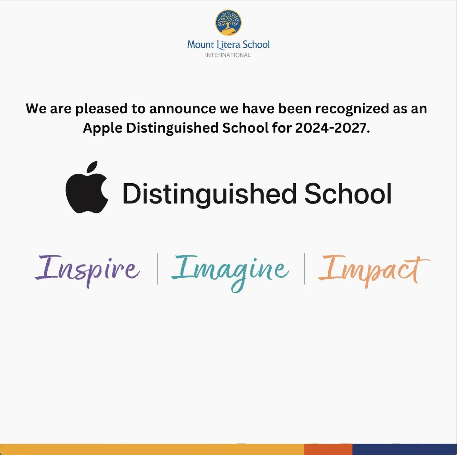 MLSI Apple Distinguished Recognition